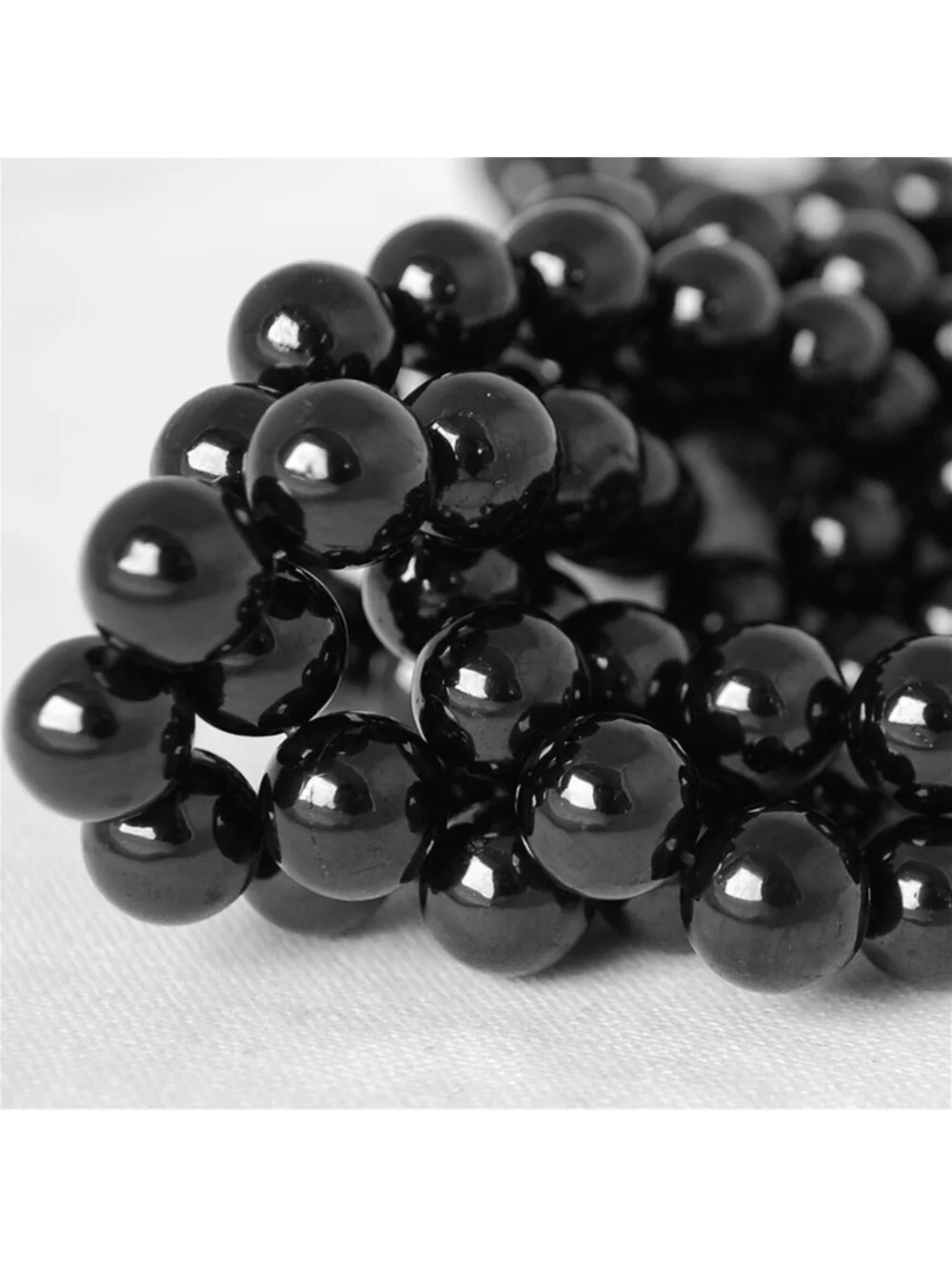 Black Obsidian Round 4mm Gemstone Beads Bulk Lot 50 pcs